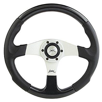 SPORT STEERING WHEEL CARBON LOOK 350mm 13.8" LUISI EVOLUTION 2 MADE IN ITALY