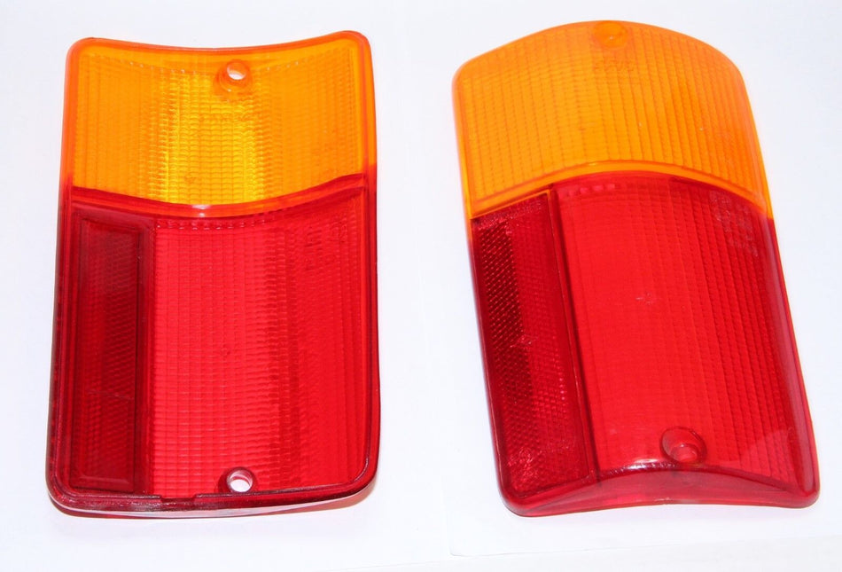 FIAT 126 BIS PAIR OF REAR LIGHT LENS LEFT & RIGHT TAIL LAMP LENS BRAND NEW