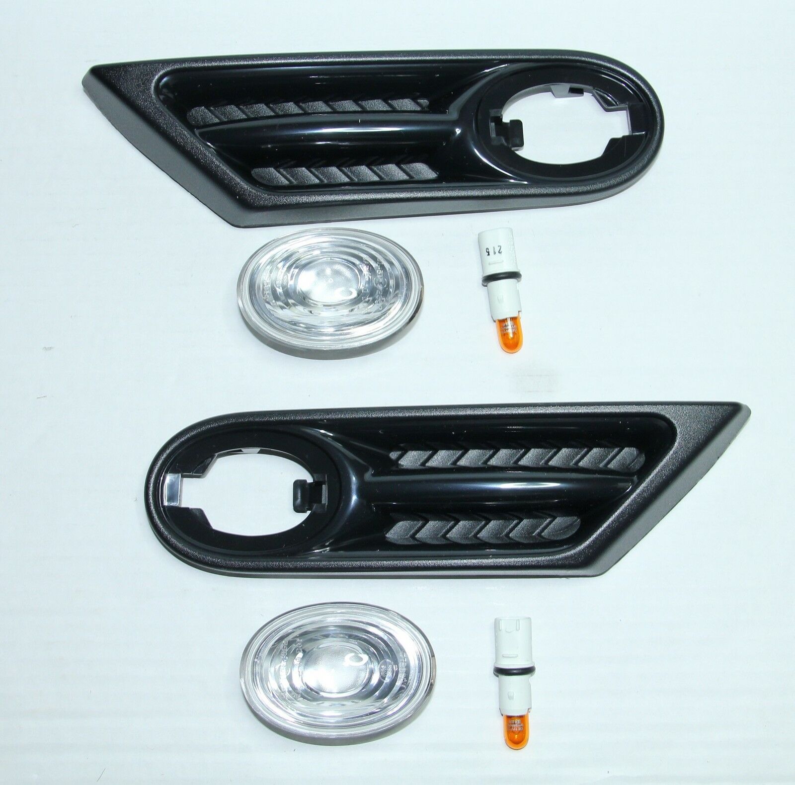 OEM BMW MINI R56 R57 CLEAR SIDE INDICATOR REPEATER SCUTTLE TRIM KIT WH ...