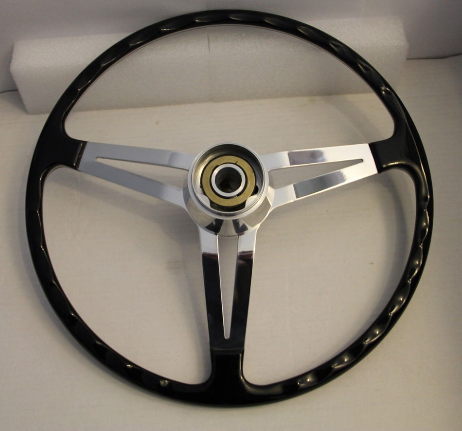 CLASSIC FIAT 500 600 750 850TC 595 695 ABARTH STYLE STEERING WHEEL 395mm UNIQUE!