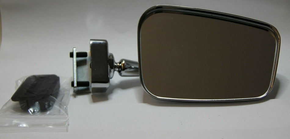 CLASSIC FIAT 500 CHROMED MIRROR 'Rectangular' Design LEFT CLASSIC CAR BRAND NEW