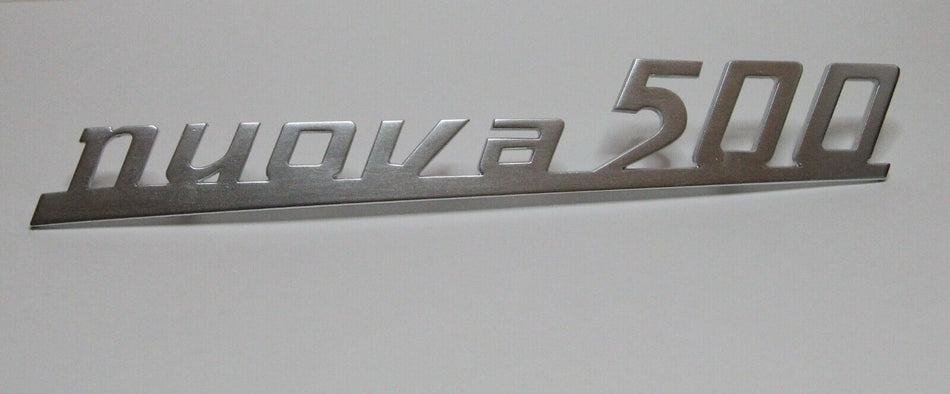 CLASSIC FIAT 500 Nuova 500 REAR BONNET BOOT ALUMINIUM BADGE DECAL HIGH QUALITY