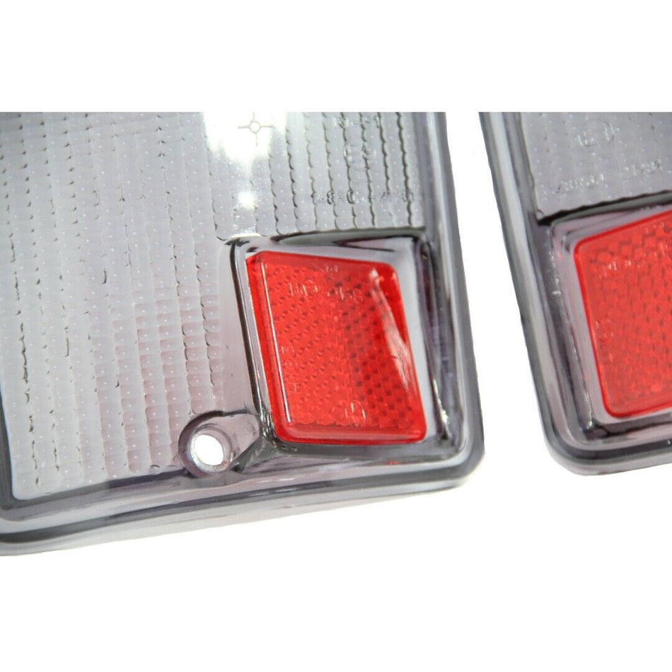 FIAT 126 MK1 Smoked Rear Light Lens Left & Right Tail Lamp Blackened Lens New